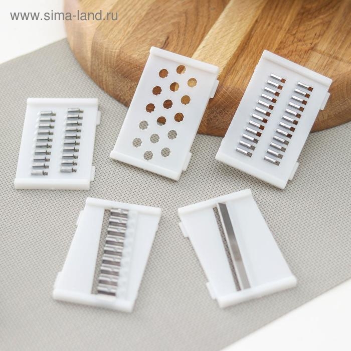 Многофункциональная овощерезка &laquo;Маджестик&raquo;, со сливной корзиной, 22,3&times;13,5&times;22,5 см, цвет бело-серый