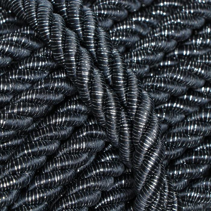 Шнур витой декоративный 12 мм без тесьмы №Л19.3, 25 м