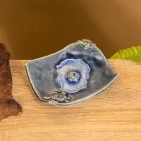 Подставка под благовония "Черепашки в море" керамика, цв. голубой, 10,5х8,5х3,5 см