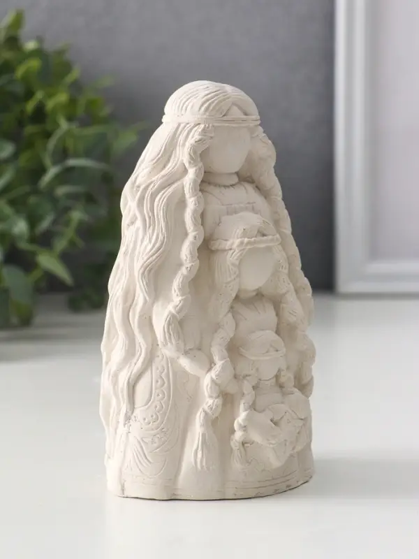 Фигура оберег &laquo;Родовница&raquo;, 13&times;7&times;6 см, натуральный