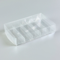 Коробка под 5 эклеров из PVC, 25 х 15 х 5 см