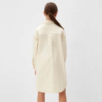 Платье-рубашка для девочки MINAKU, цвет бежевый, рост 146 см Платье-рубашка для девочки MINAKU, цвет бежевый, рост 146 см