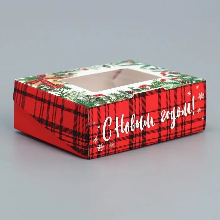 Коробка складная &laquo;Веточки&raquo;, 10 х 8 х 3.5 см