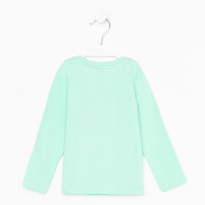 Лонгслив для мальчика, цвет ментол, рост 92
