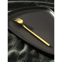 Вилка столовая из нержавеющей стали Magistro &laquo;Оску стандарт&raquo;, длина 19,5 см, цвет золотой