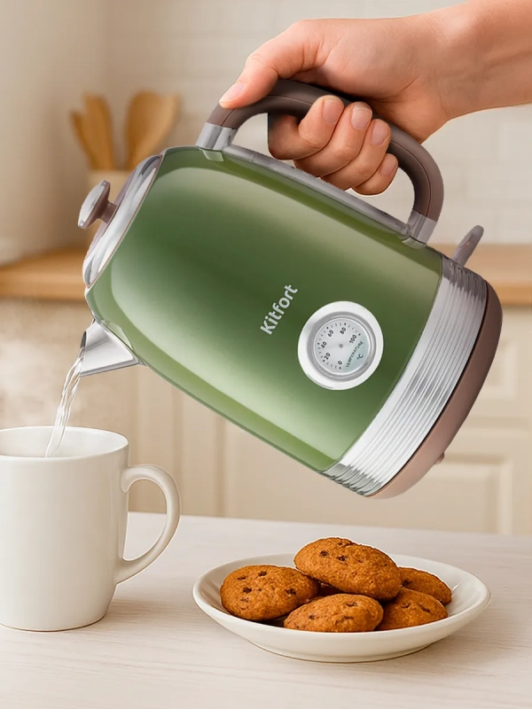 Электрочайник металлический 1.7 литра КТ-6110