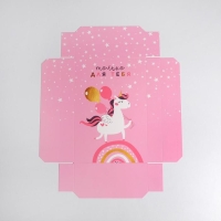 Коробка подарочная складная, упаковка, «Единорог», 30 х 20 х 9 см Коробка подарочная складная, упаковка, «Единорог», 30 х 20 х 9 см