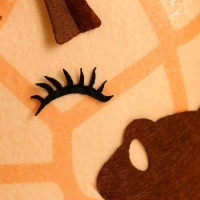 Шапка для бани с детской аппликацией "Жираф" Шапка для бани с детской аппликацией "Жираф"