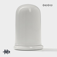 Подставка фарфоровая под зубочистки Magistro &laquo;Бланш&raquo;, d=5 см, цвет белый