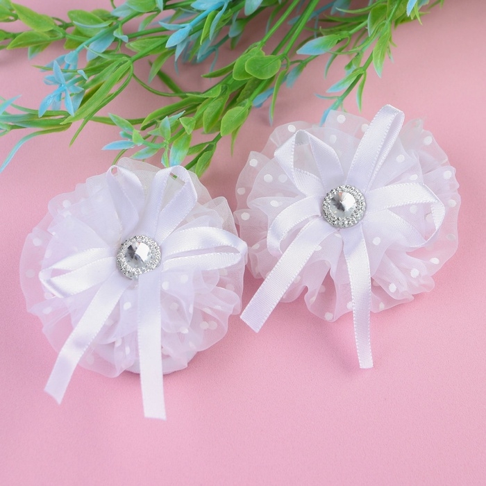 Бант для волос, 2 штуки 7.5 см