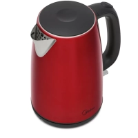 Чайник электрический MK-8022, металл, 1.7 л, красный