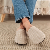 Тапочки мужские, размер 42-43, цвет бежевый