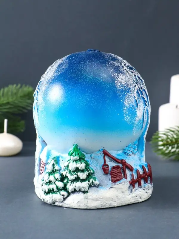 Свеча фигурная "Зимний вечер" 11х11х14 см