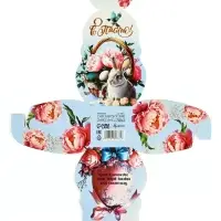 Коробочка подарочная для яйца &laquo;С пасхой&raquo;, 25&times;30 см.