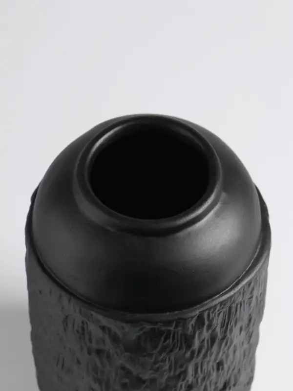 Ваза &laquo;Дульчи&raquo;, 19.5&times;11 см, керамика, чёрная