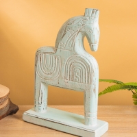 Сувенир &laquo;Конь&raquo;, 25&times;8.5&times;37 см, дерево, мятный