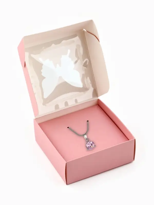 Коробка под бижутерию с окном &laquo;Бабочка&raquo;, 7.5 х 7.5 х 3 см