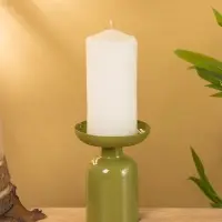 Подсвечник на 1 свечу "Авокадо" глянцевый 10х10х13 см