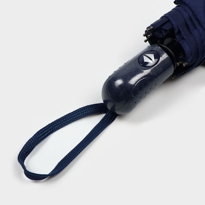 Зонт автоматический «Однотон», 3 сложения, 8 спиц, R = 47 см, цвет синий Зонт автоматический «Однотон», 3 сложения, 8 спиц, R = 47 см, цвет синий