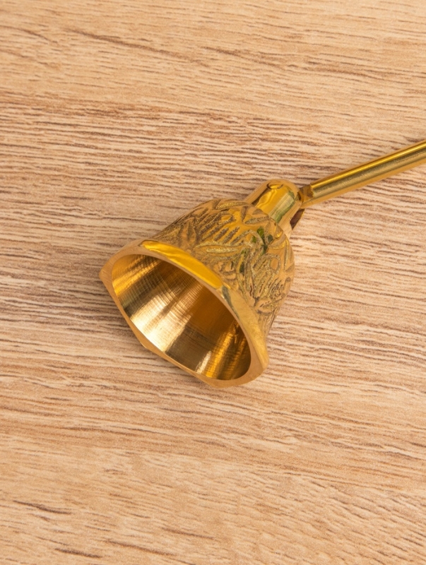 Гаситель для свечей &laquo;Колокольчик&raquo;, латунь, 25 см