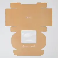 Коробка для эклеров, кондитерская упаковка, 4 вкладыша, &laquo;Сделано с любовью&raquo;, 20&times;15&times;5 см