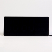 Часы электронные настенные, календарь термометр, 36.2 х 15.5 см, зеленые цифры 10 х 4.5 см 1076627 Часы электронные настенные, календарь термометр, 36.2 х 15.5 см, зеленые цифры 10 х 4.5 см 1076627