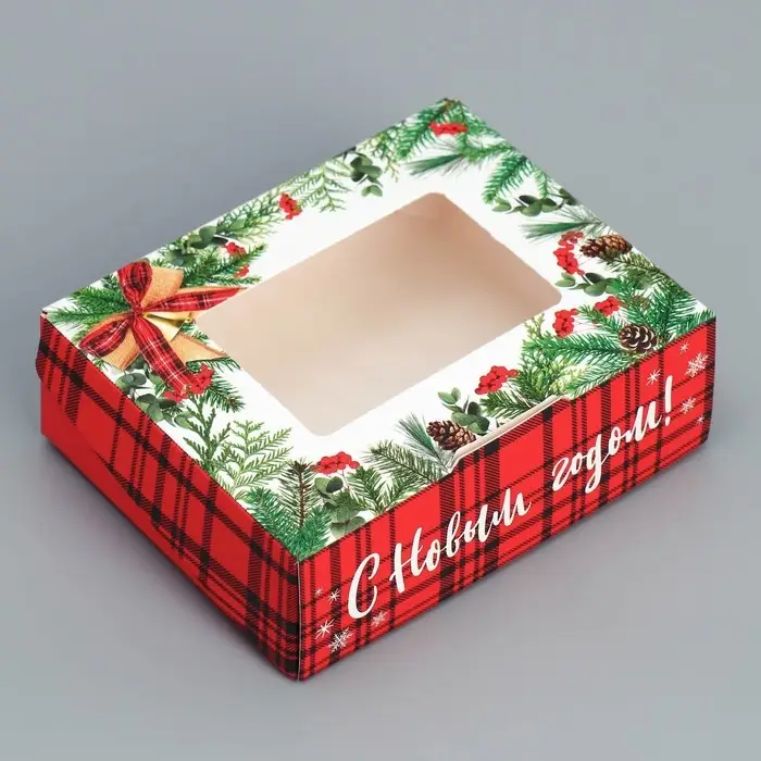 Коробка складная &laquo;Веточки&raquo;, 10 х 8 х 3.5 см