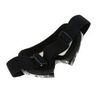 Очки-маска для езды на мототехнике, стекло сине-фиолетовый хамелеон, черно-белые, ОМ-18 Очки-маска для езды на мототехнике, стекло сине-фиолетовый хамелеон, черно-белые, ОМ-18