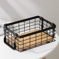 Корзина универсальная SAVANNA &laquo;Эстетика&raquo;, 25&times;18,3&times;10 см, цвет чёрный