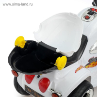 Электромобиль &laquo;Чоппер&raquo;, с аккумулятором, световые и звуковые эффекты, цвет белый