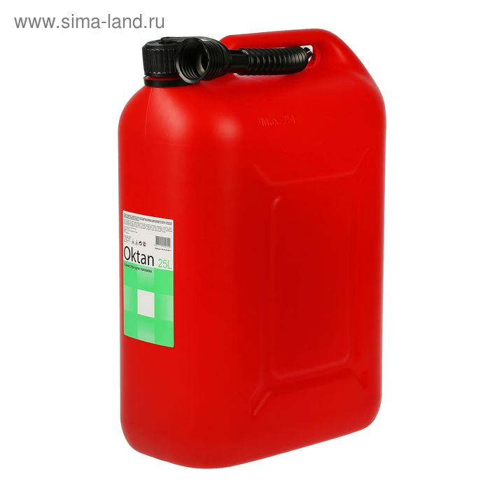 Канистра ГСМ Oktan CLASSIK, 25 л, пластиковая, красная