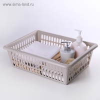 Корзина для хранения Полимербыт, пластик, 40&times;30&times;13 см, МИКС