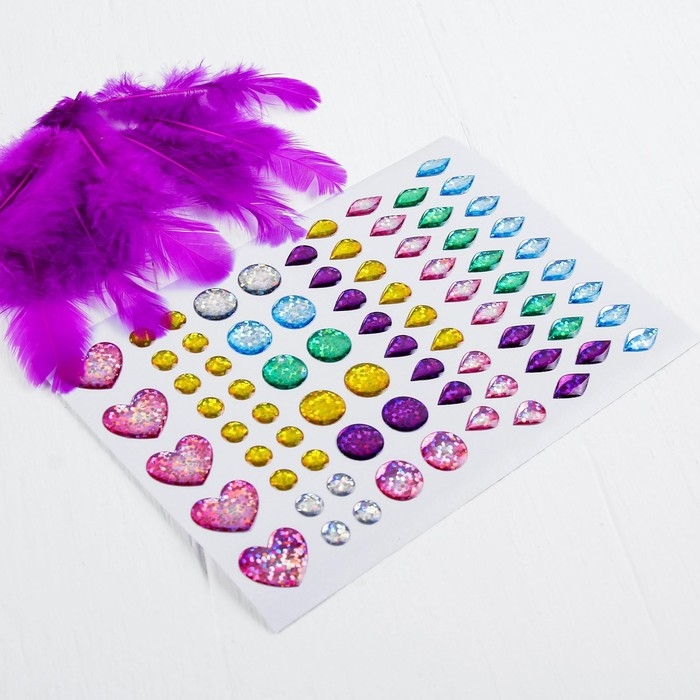 Мозаика перьями и стразами &laquo;Маленькая балерина&raquo;