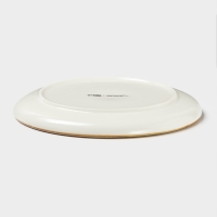 Тарелка фарфоровая пирожковая Magistro &laquo;Церера&raquo;, d=18 см, цвет коричневый