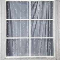 Гирлянда &laquo;Занавес&raquo; 2 &times; 3 м, IP44, УМС, белая нить, 760 LED, свечение белое, мерцание, 220 В