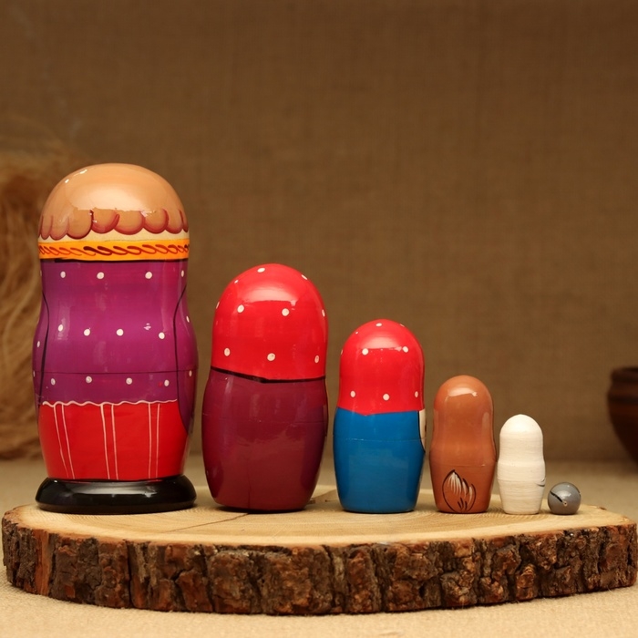 Матрёшка &laquo;Репка&raquo;, сюжетная, 6 кукольная, 16 см, микс