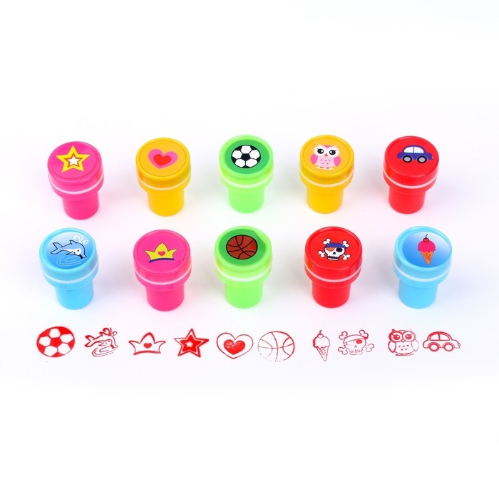 Печать цветная «Прелесть», набор 10 шт., МИКС Печать цветная «Прелесть», набор 10 шт., МИКС