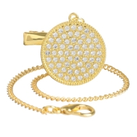 Соска - пустышка силиконовая ортодонтическая «Бриллиант», от 6 мес., с колпачком + держатель - цепочка, цвет золотой/черный, стразы Соска - пустышка силиконовая ортодонтическая «Бриллиант», от 6 мес., с колпачком + держатель - цепочка, цвет золотой/черный, стразы