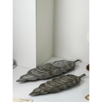 Набор органайзеров &laquo;Лист&raquo;, полистоун, серебро, Иран, 1 сорт