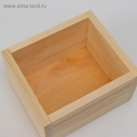 Кашпо деревянное 14.5&times;12.5&times;7,5см Элегант, натуральный Дарим Красиво