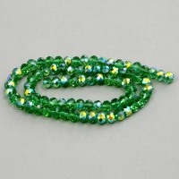 Бусины из стекла, набор 72 шт., размер 1 шт. &mdash; 8 мм, цвет зелёный