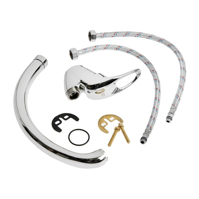 Смеситель для кухни ZEIN Z3104, однорычажный, высокий излив, хром Смеситель для кухни ZEIN Z3104, однорычажный, высокий излив, хром