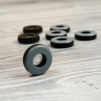 Накладка мебельная круглая ТУНДРА, d=25 мм, 8 шт., полимерная, цвет серый Накладка мебельная круглая ТУНДРА, d=25 мм, 8 шт., полимерная, цвет серый