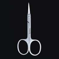 Ножницы маникюрные &laquo;Premium&raquo;, для кутикулы, загнутые, узкие, 9 см, на блистере, цвет серебристый