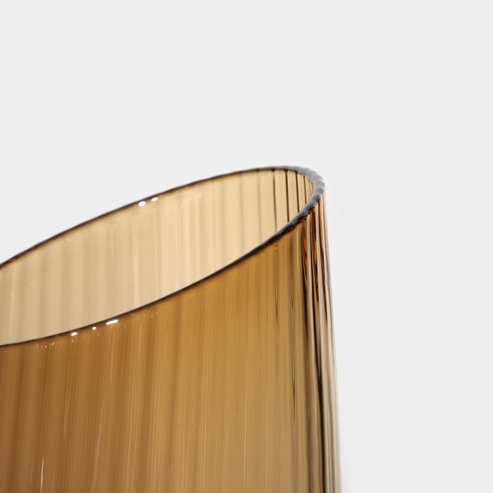 Набор бокалов для шампанского стеклянный Magistro &laquo;Иллюзия&raquo;, 180 мл, 5,5&times;27,5 см, 2 шт, цвет золотой