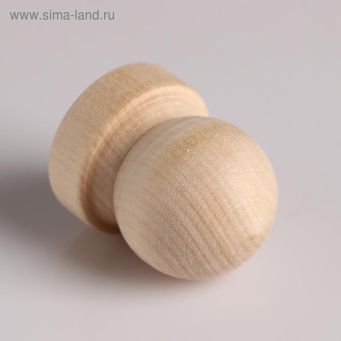 Ручка деревянная Ручка деревянная "Комод", h=45 мм, D=37мм