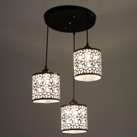 Светильник BayerLux 1954/3BK E27 40Вт черный 29х29х22-122 см