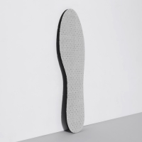 Стельки для обуви, антибактериальные, дышащие, универсальные, р-р RU до 34,5 (р-р Пр-ля до 35), 23 см, пара, цвет серый