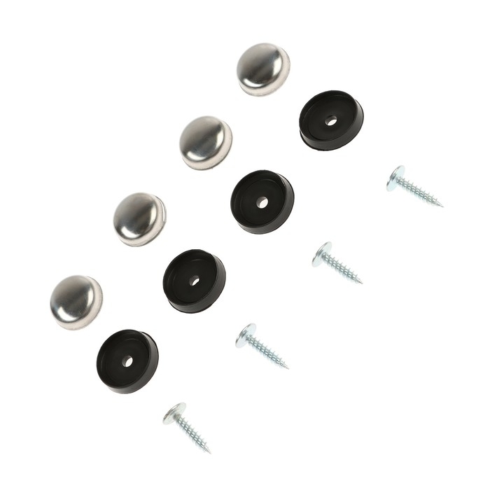 Крепление номера катафот-саморез, Крепление номера катафот-саморез, "ГЛАВДОР" нержавеющая сталь, набор 4 шт