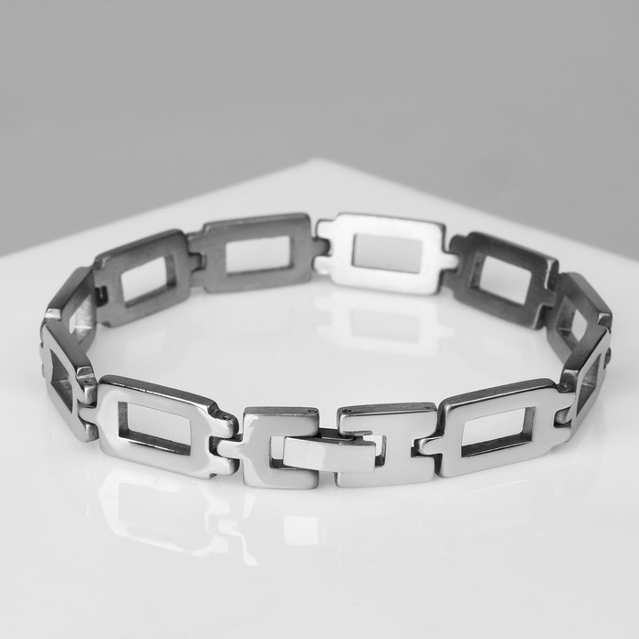Браслет мужской &laquo;Атлант&raquo; цвет серебро, 21 см